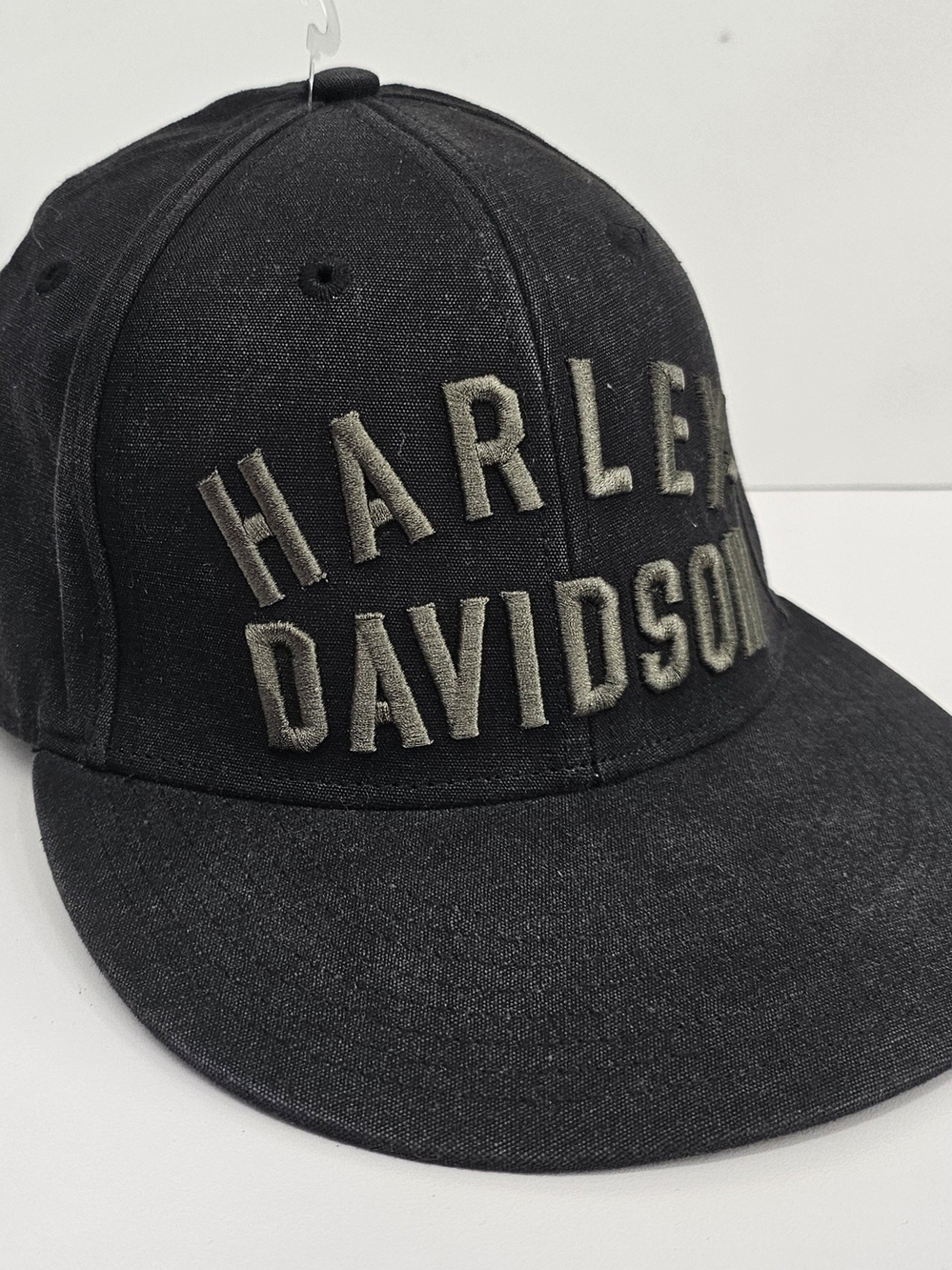 Harley-Davidson Fitted Hat, Washed Gray, Adult Size Small, Licensed (97791-23VM)